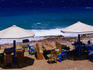 A beachfront restaurant in Dahab, a popular destination for Red Sea divers