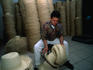 At work in the Panama Hat Factory in Cuenca.