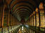 Rows of the library's oldest books and manuscripts line the shelves of the Long Room, in the historic Trinity College.