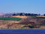 View of the Church of the Mount of Beatitudes, the place where it is believed Jesus gave the Sermon on the Mount, the Sea of Galilee is in the foreground - The Galilee