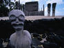 Traditional ki'i stand guard at Pu`uhonua o Honaunau (Place of Refuge at Honaunau) on the Big Island.