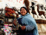 Woman selling llama fetus.