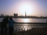 Watching the sunset over the River Nile in Cairo