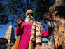 A Sadhu standing under a tree - Hampi, Karnataka