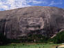 Rock carving at Stone Mountain.