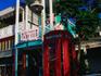 English phone-box in Lucaya Marketplace on the Grand Bahamas.