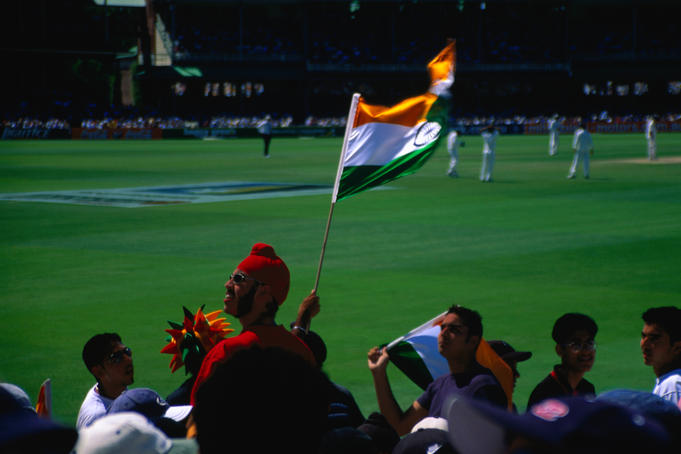 Off field scenes during the 2000 New Years Day Test Match between Australia and India at the Sydney Cricket Ground (SCG).