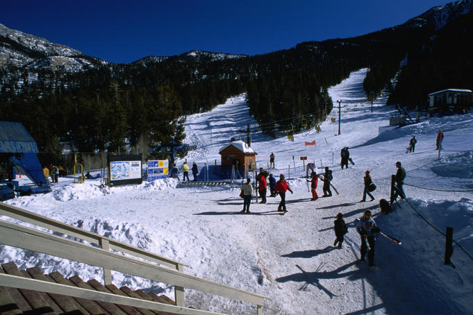 People at Mt Charleston Ski Area.