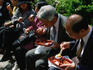 Lunchtime for the salarymen, at the Imperial Palace- Tokyo, Japan