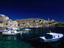 View across the harbour of Symi, Symi island.