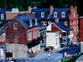 Historic town buildings in National Historic Park.