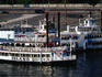 Riverboats on Mississippi River.