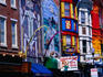 Painted shop fronts on South Street.