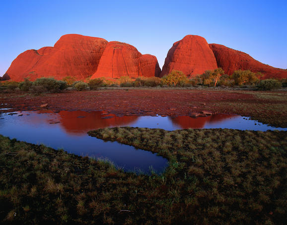 Kata Tjuta (The Olgas) at sunset.