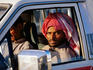 Kuwaiti driver in vehicle.