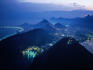 Rio at dusk, viewed from the top of the Sugar Loaf Cable car.