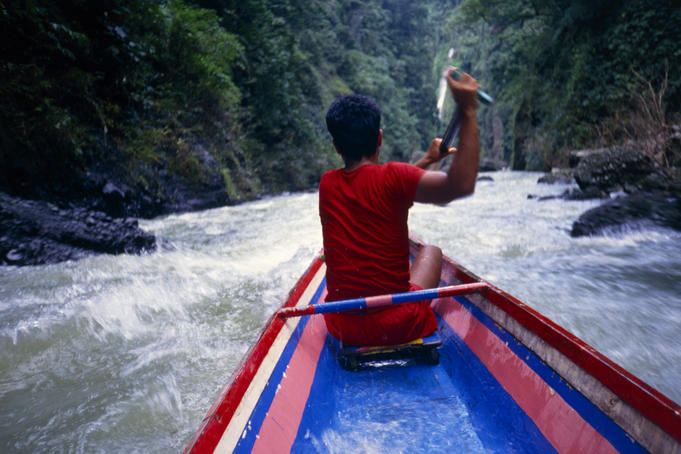 Shooting the rapids of the Pagsanjan River
