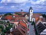 Historic town rooftops and buildings, Waldenburg