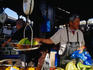 Vendors weigh bananas ain Melbourne's historic Queen Victoria Market.