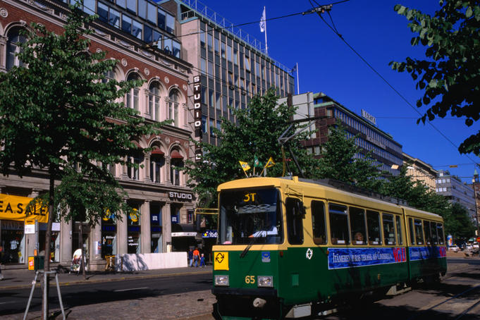 Helsinki city tram.