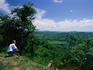 A traveller pausing to take in the scenery: dry tropical forest in the Rio Verde drainage area.