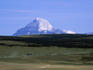 Mt Kailash looming over the Barkha plains, Ngari region.
