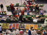 Food market in central square.