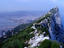 View of the rock of Gibraltar from the top cable-car station.