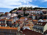Castelo de Sao Jorge (originally called Lisbon Castle) perched high over the city of Lisbon.