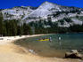 Setting out for a paddle around Tenaya Lake, in the Yosemite National Park- California