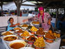 Padang food stall at the market.