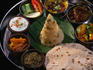 A traditional meal from the Blue Elephant (Gaja Biju) restaurant, celebrating the seventh month of pregnancy.