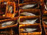 Salted fish in bamboo baskets, Pasar Demangan.