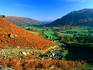 The view over Great Langdale from the path to the summit of Langdale Pikes.