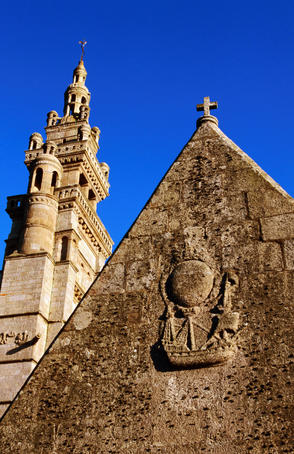 Detail of Eglise Notre Dame de Kroaz-Batz.