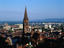 Consecrated in 1513 and having taken over 300 years to build is the Gothic Freiburg Cathedral (Freiburg Munster). The 116m high (318ft) west tower, soars above the jumbled rooftops of the Black Forest city.