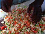 Preparing Conch salad, Nassau.