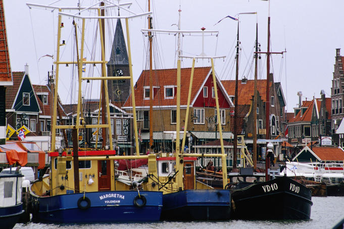 Boats at port, Volendam.