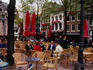 Leidseplein square with its coffee houses and outdoor dining.