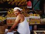 Fruit stall vendor in Manila's Chinatown.