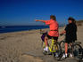 Cycling down to Provincetown beach.
