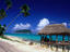 Lalomanu Beach on the eastern end of Upolo Island, Samoa.