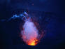 Belching Mt Yasur volcano on Tanna Island.