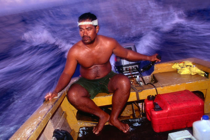 Fishing for bonito.