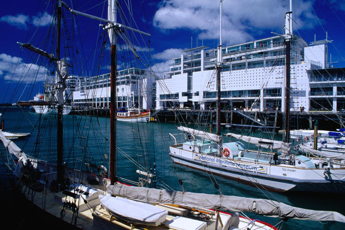 Princess Wharf & boats at dock.