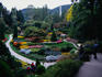 The Butchart Gardens in Victoria. In 1904 work began to beautify a worked-out quarry site on the 130-acre estate of Mr and Mrs Butchart, industrial pioneers in Canada.