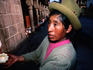 Market trader on Cuzco street.