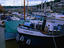 The Bristol barge 'Energie' in harbour.