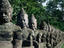 Stone statues of gods, Cambodia