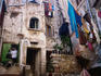 Washing hanging in a courtyard in the old town of Rovinj - Rovinj, Istra